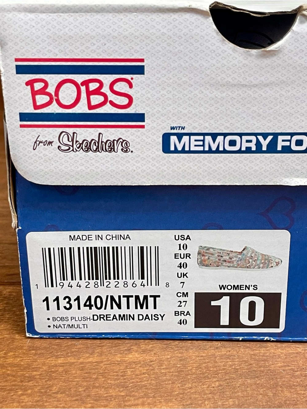 Skechers BOBS Plush Dreamin Daisy Floral Slip On Flats Size 10 NIB - Picture 11 of 11